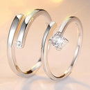 Couples Adjustable Open Ring Set