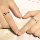 Couples Adjustable Open Ring Set