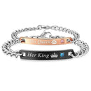 Her King His Queen Bracelet Set